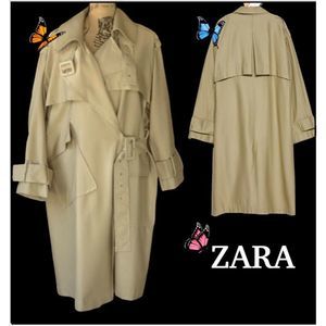 ZARA size M-L JOIN LIFE OVERSIZED TRENCH